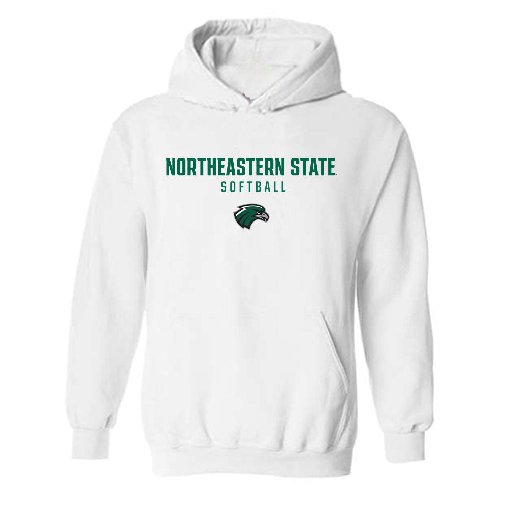 Northeastern State - NCAA Softball : Cameron Kimball - Classic Shersey Hooded Sweatshirt-0