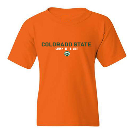 Colorado State - NCAA Women's Swimming & Diving : Gabby Hall - Classic Shersey Youth T-Shirt-0