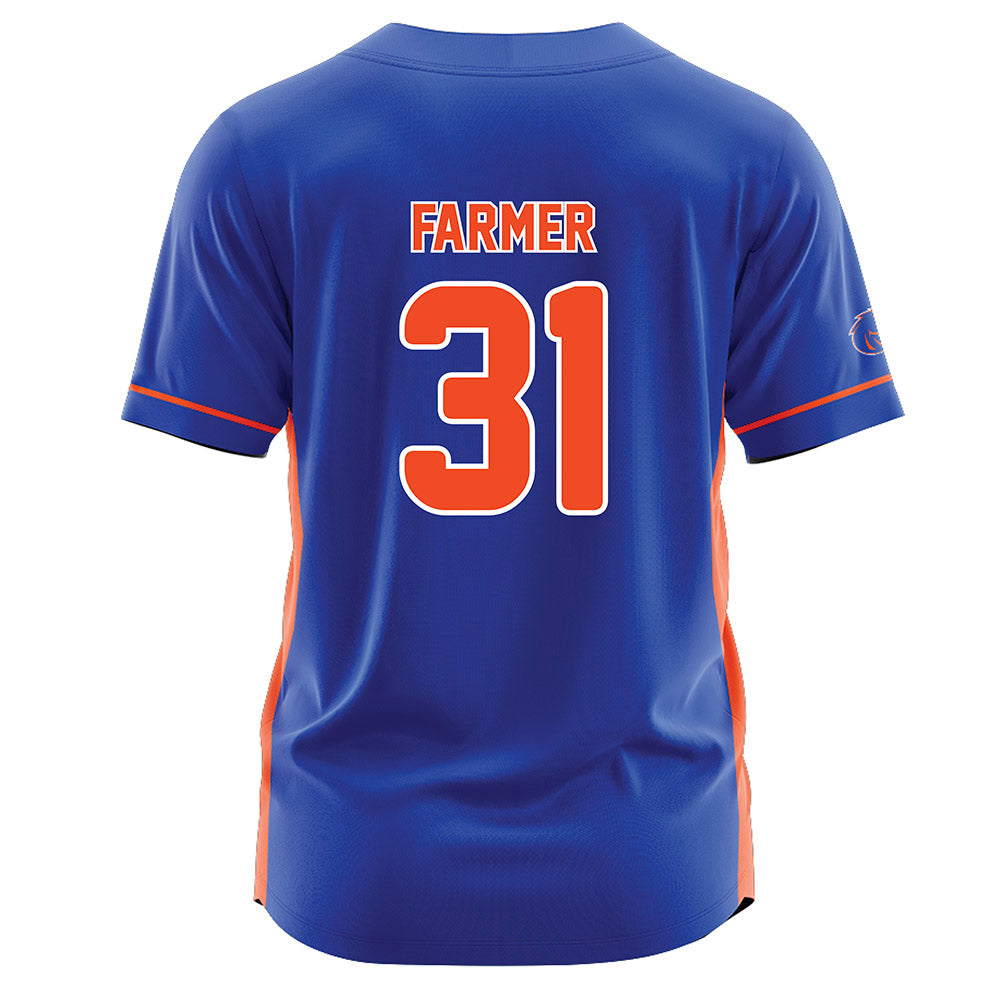 Boise State - NCAA Softball : Hollie Farmer - Blue Jersey-1