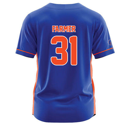Boise State - NCAA Softball : Hollie Farmer - Blue Jersey-1