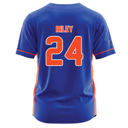 Boise State - NCAA Softball : Rustie Riley - Blue Jersey-1