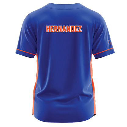 Boise State - NCAA Softball : Ashley Hernandez - Blue Jersey-1
