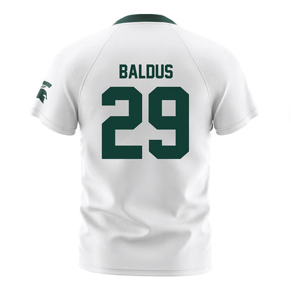 Michigan State - NCAA Women's Soccer : Addison Baldus - White Soccer Jersey-1