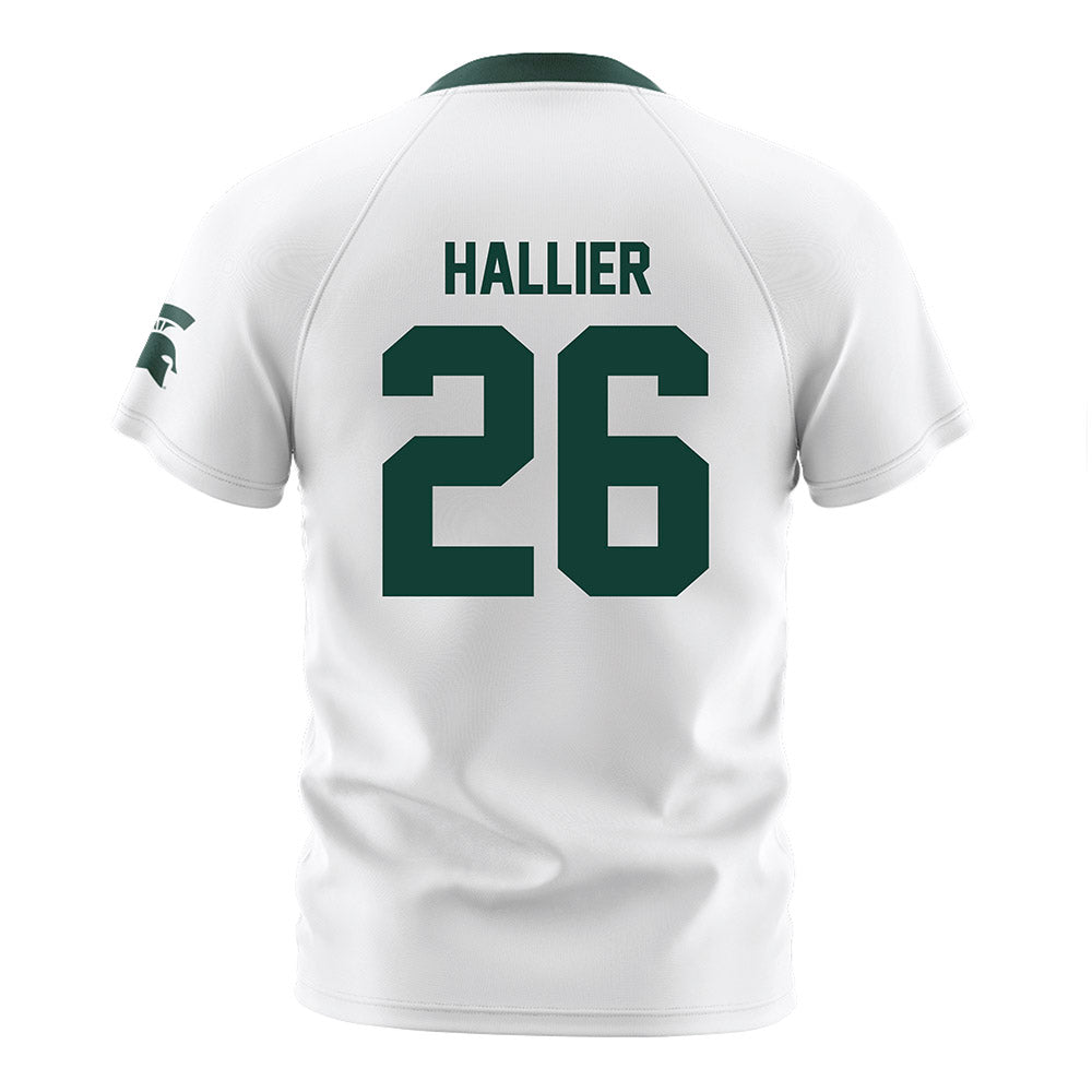 Michigan State - NCAA Women's Soccer : Mimi Hallier - White Soccer Jersey-1