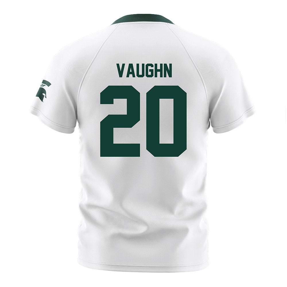 Michigan State - NCAA Women's Soccer : Shelby Vaughn - White Soccer Jersey-1