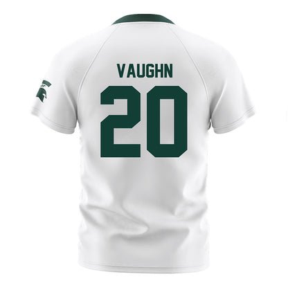 Michigan State - NCAA Women's Soccer : Shelby Vaughn - White Soccer Jersey-1