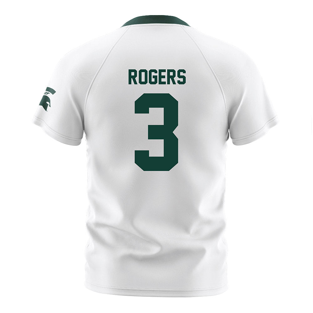 Michigan State - NCAA Women's Soccer : Mekenzie Rogers - White Soccer Jersey-1