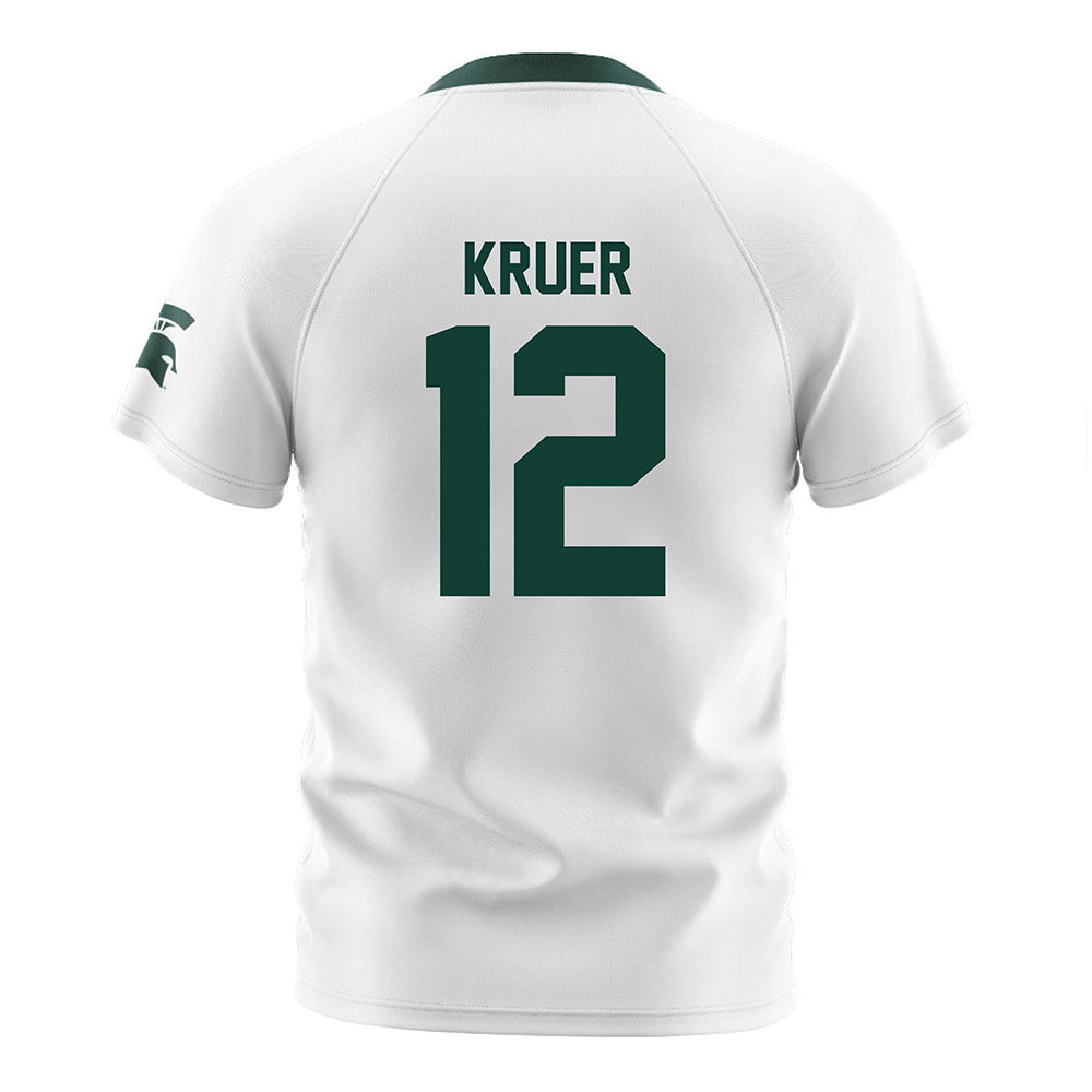 Michigan State - NCAA Women's Soccer : Mackenzie Kruer - White Soccer Jersey-1