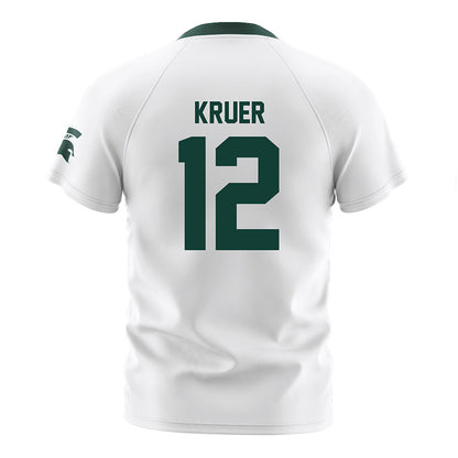 Michigan State - NCAA Women's Soccer : Mackenzie Kruer - White Soccer Jersey-1