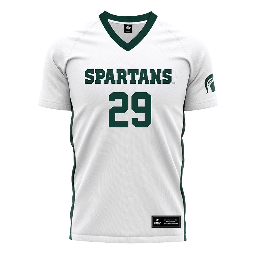 Michigan State - NCAA Women's Soccer : Addison Baldus - White Soccer Jersey-0