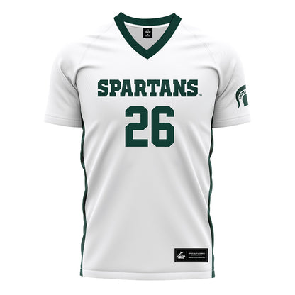 Michigan State - NCAA Women's Soccer : Mimi Hallier - White Soccer Jersey-0
