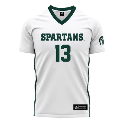 Michigan State - NCAA Women's Soccer : LJ Pearcy - White Soccer Jersey-0