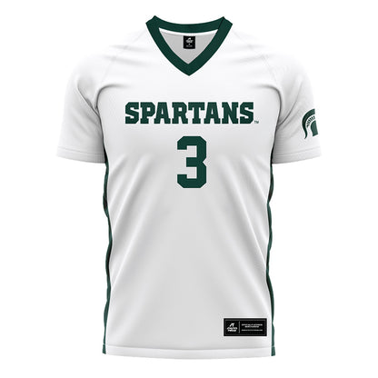 Michigan State - NCAA Women's Soccer : Mekenzie Rogers - White Soccer Jersey-0