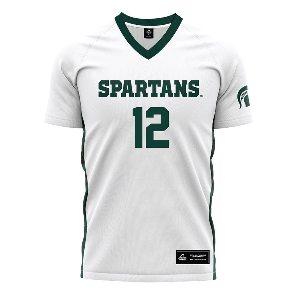Michigan State - NCAA Women's Soccer : Mackenzie Kruer - White Soccer Jersey-0