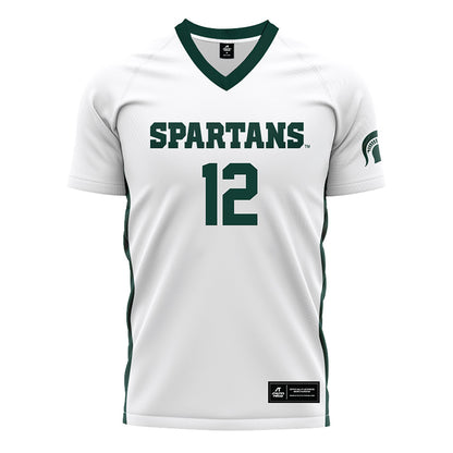 Michigan State - NCAA Women's Soccer : Mackenzie Kruer - White Soccer Jersey-0