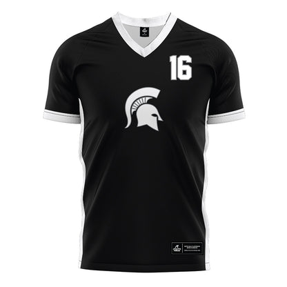 Michigan State - NCAA Women's Soccer : Kaleigh Mcpherson - Black Soccer Jersey-0