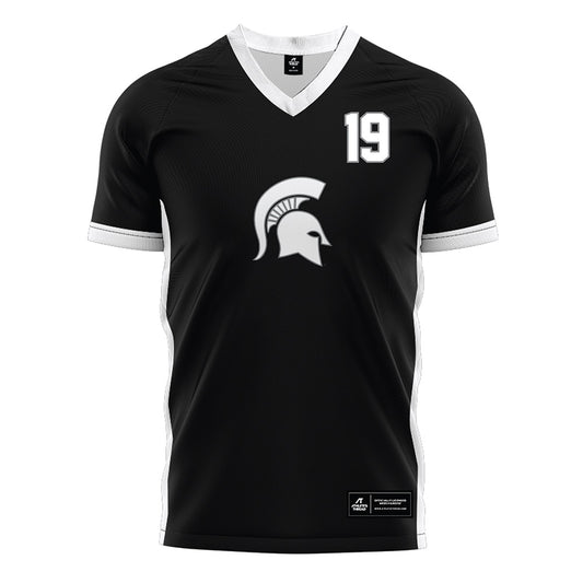 Michigan State - NCAA Women's Soccer : Emerson Sargeant - Black Soccer Jersey-0
