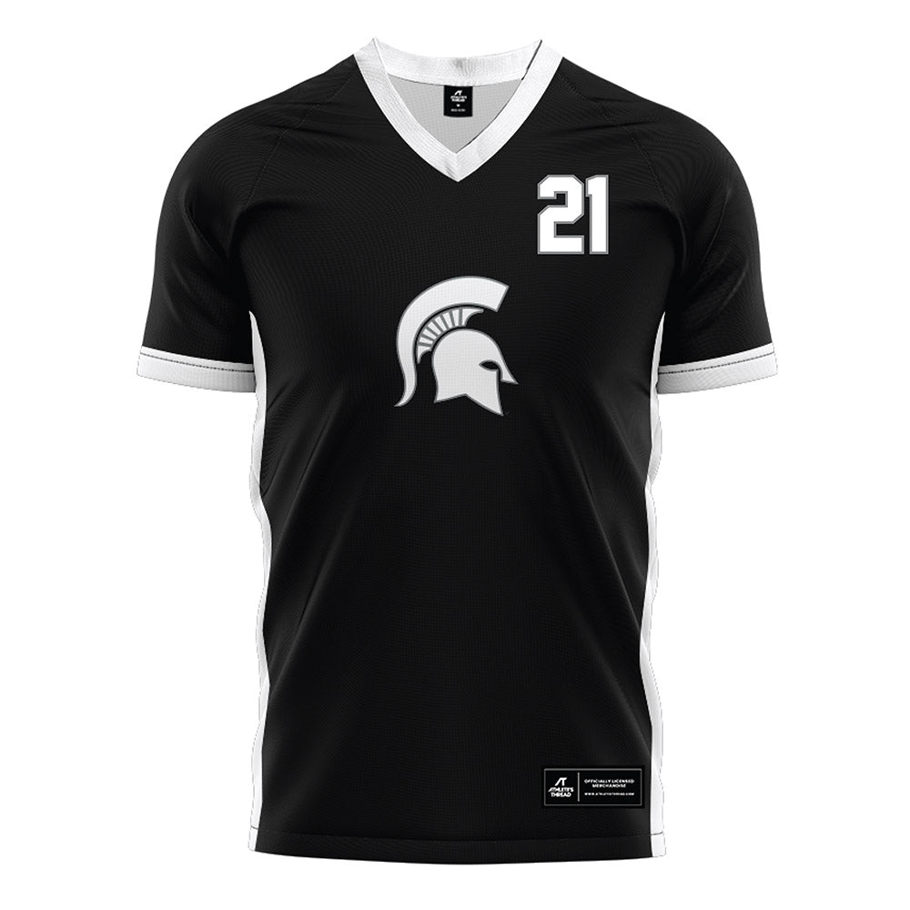Michigan State - NCAA Women's Soccer : Eden Bretzer - Black Soccer Jersey-0