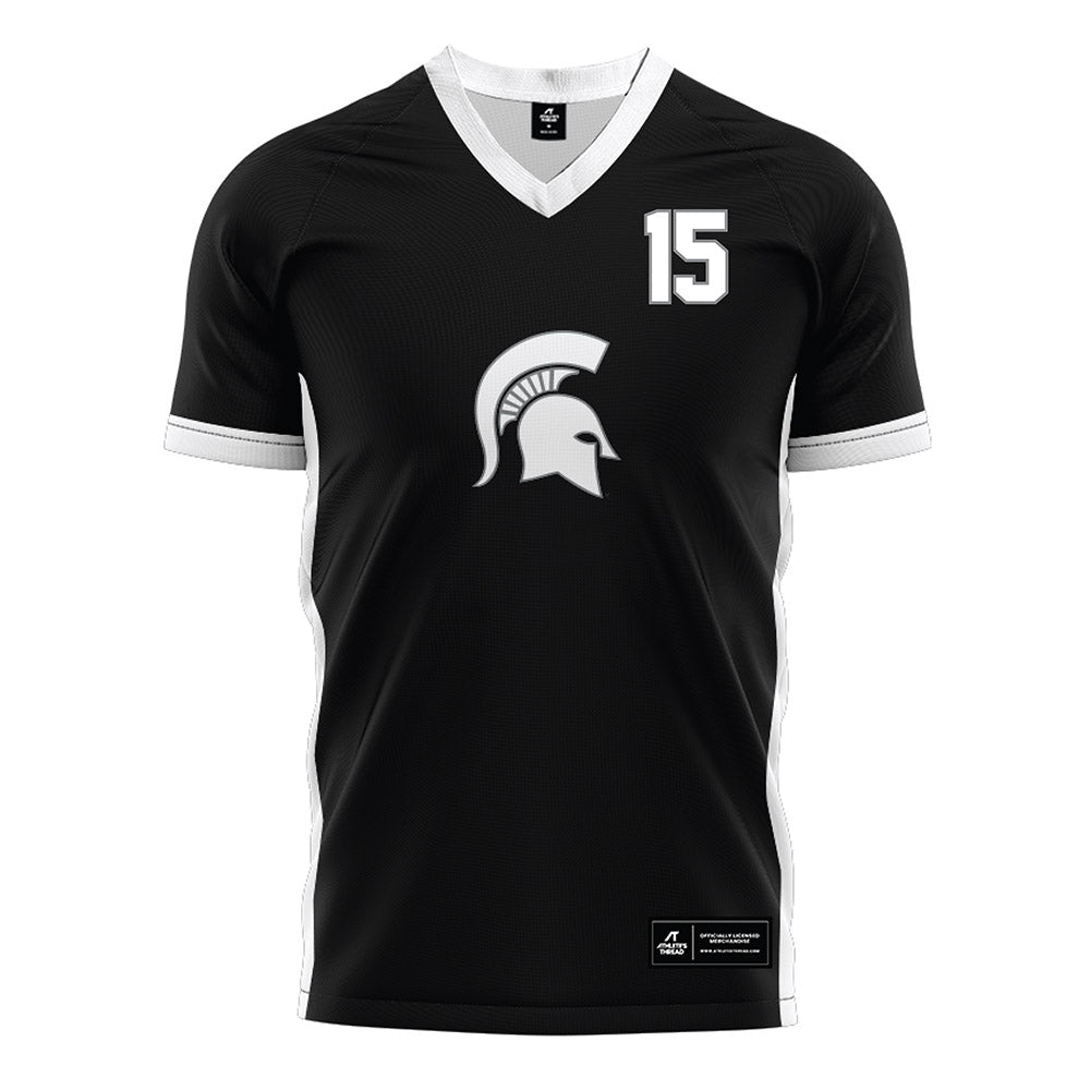 Michigan State - NCAA Women's Soccer : Julia Belli - Black Soccer Jersey-0