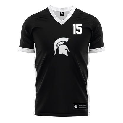 Michigan State - NCAA Women's Soccer : Julia Belli - Black Soccer Jersey-0