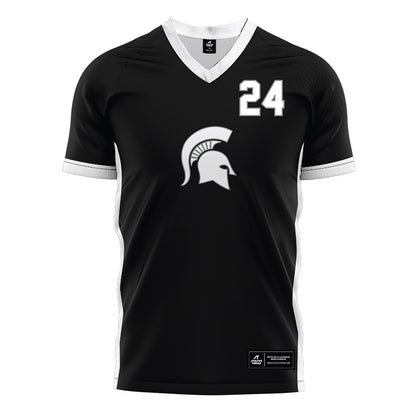 Michigan State - NCAA Women's Soccer : Kennedy Bell - Black Soccer Jersey-0