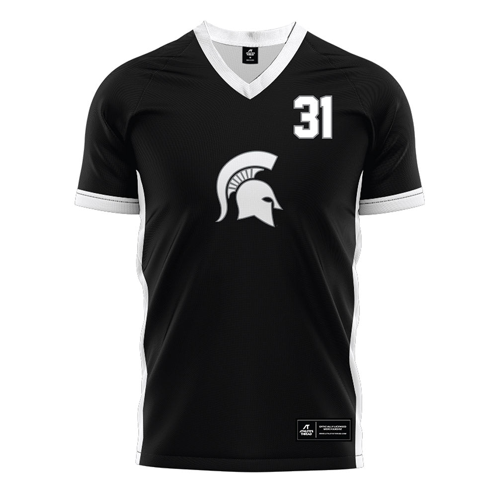 Michigan State - NCAA Women's Soccer : Ava Lutke - Black Soccer Jersey-0