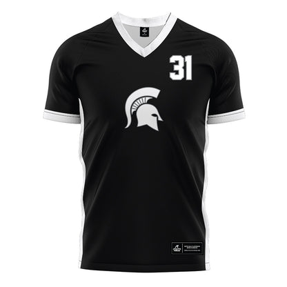Michigan State - NCAA Women's Soccer : Ava Lutke - Black Soccer Jersey-0