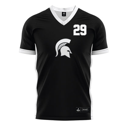 Michigan State - NCAA Women's Soccer : Addison Baldus - Black Soccer Jersey-0
