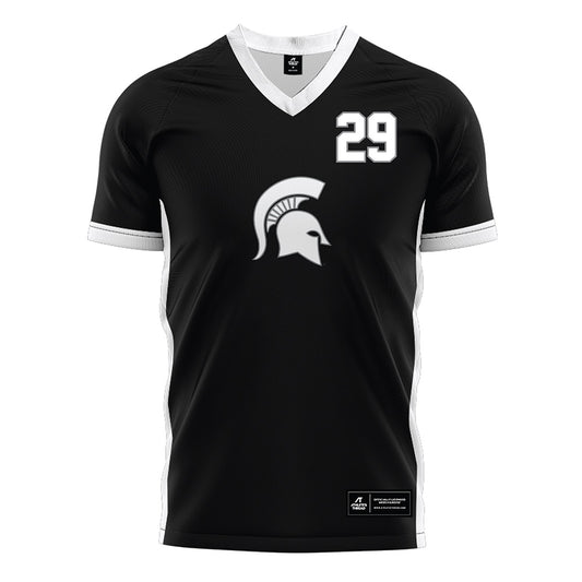 Michigan State - NCAA Women's Soccer : Addison Baldus - Black Soccer Jersey-0