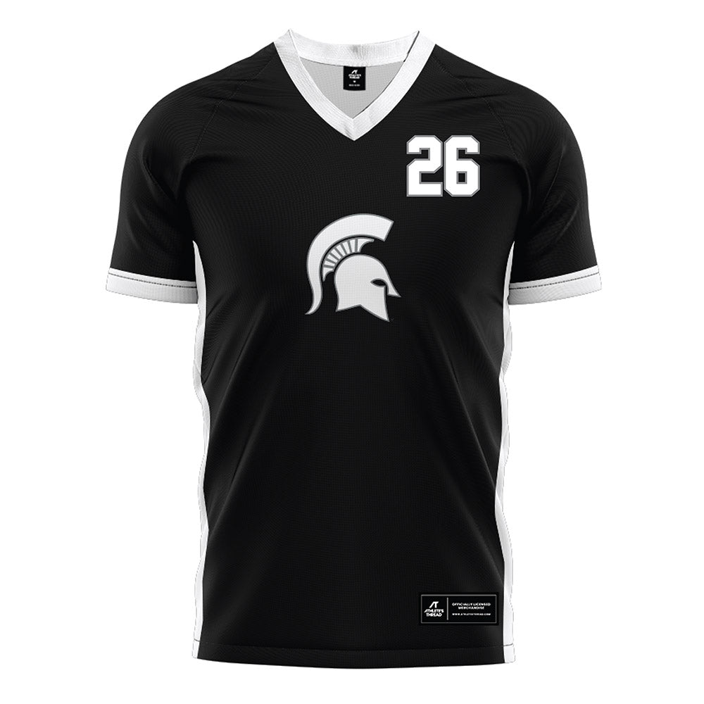 Michigan State - NCAA Women's Soccer : Mimi Hallier - Black Soccer Jersey-0