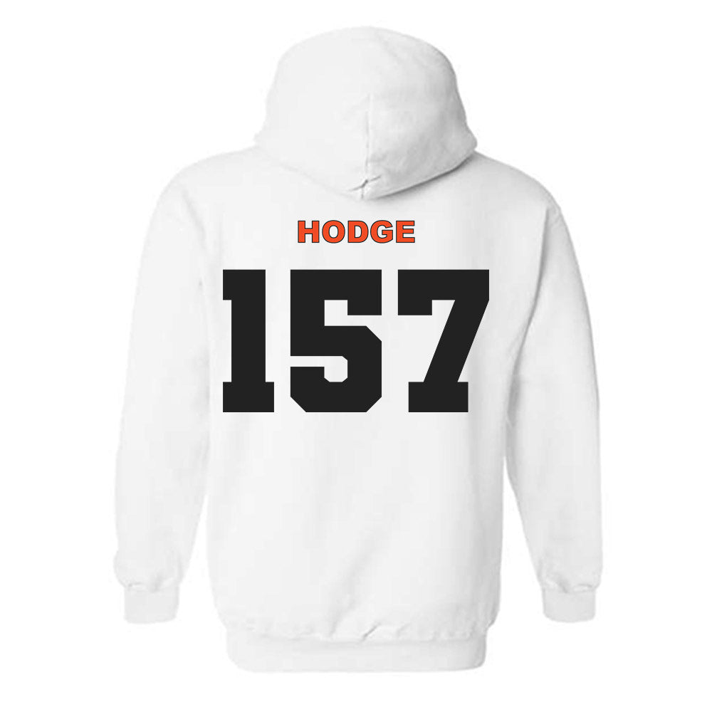 Campbell - NCAA Wrestling : Kendrick Hodge - Classic Shersey Hooded Sweatshirt-1