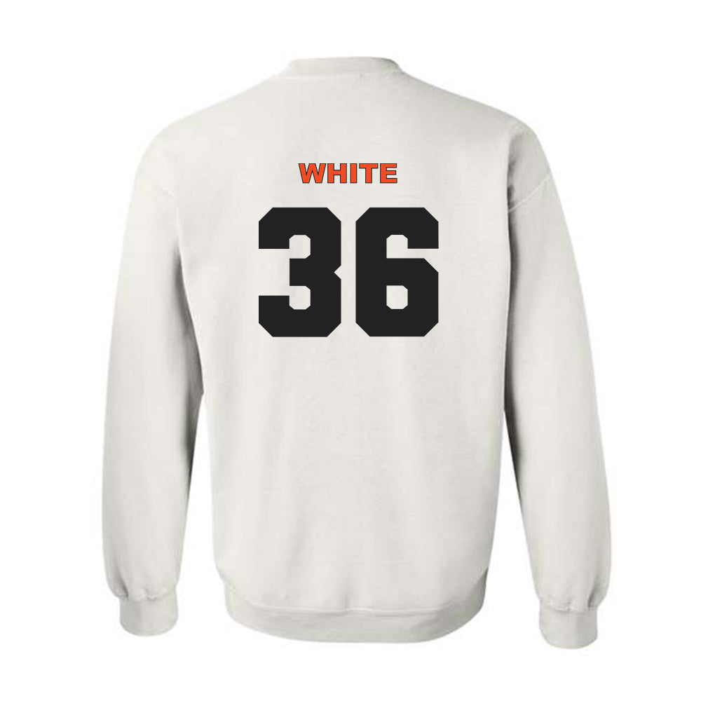 Campbell - NCAA Baseball : Caleb White - Classic Shersey Crewneck Sweatshirt-1