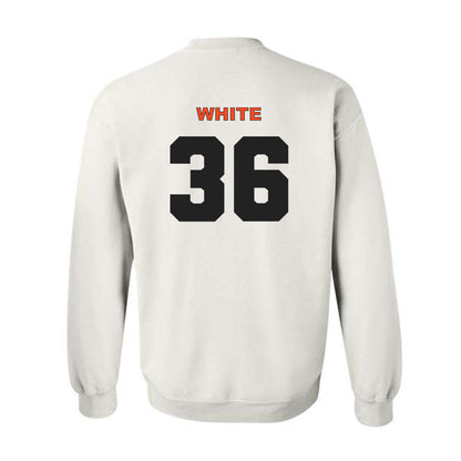 Campbell - NCAA Baseball : Caleb White - Classic Shersey Crewneck Sweatshirt-1