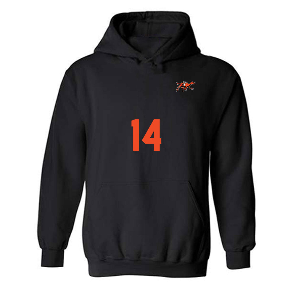 Campbell - NCAA Women's Volleyball : Breanna McMillan - Replica Shersey Hooded Sweatshirt-0