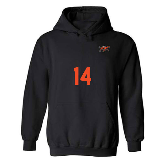 Campbell - NCAA Women's Volleyball : Breanna McMillan - Replica Shersey Hooded Sweatshirt-0