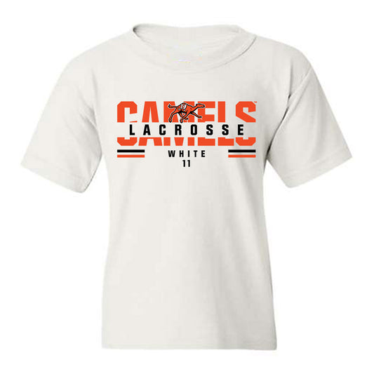 Campbell - NCAA Women's Lacrosse : Paige White - Classic Fashion Shersey Youth T-Shirt-0