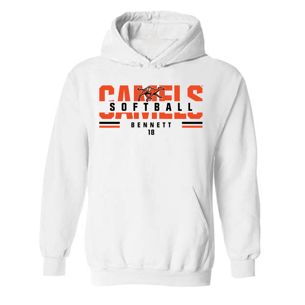 Campbell - NCAA Softball : Ryleigh Bennett - Classic Fashion Shersey Hooded Sweatshirt-0