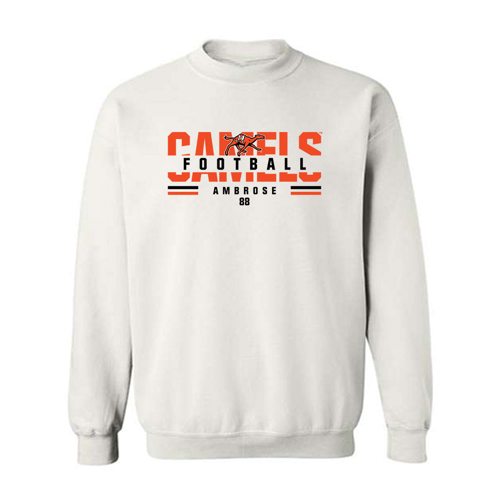 Campbell - NCAA Football : Brady Ambrose - Classic Fashion Shersey Crewneck Sweatshirt-0