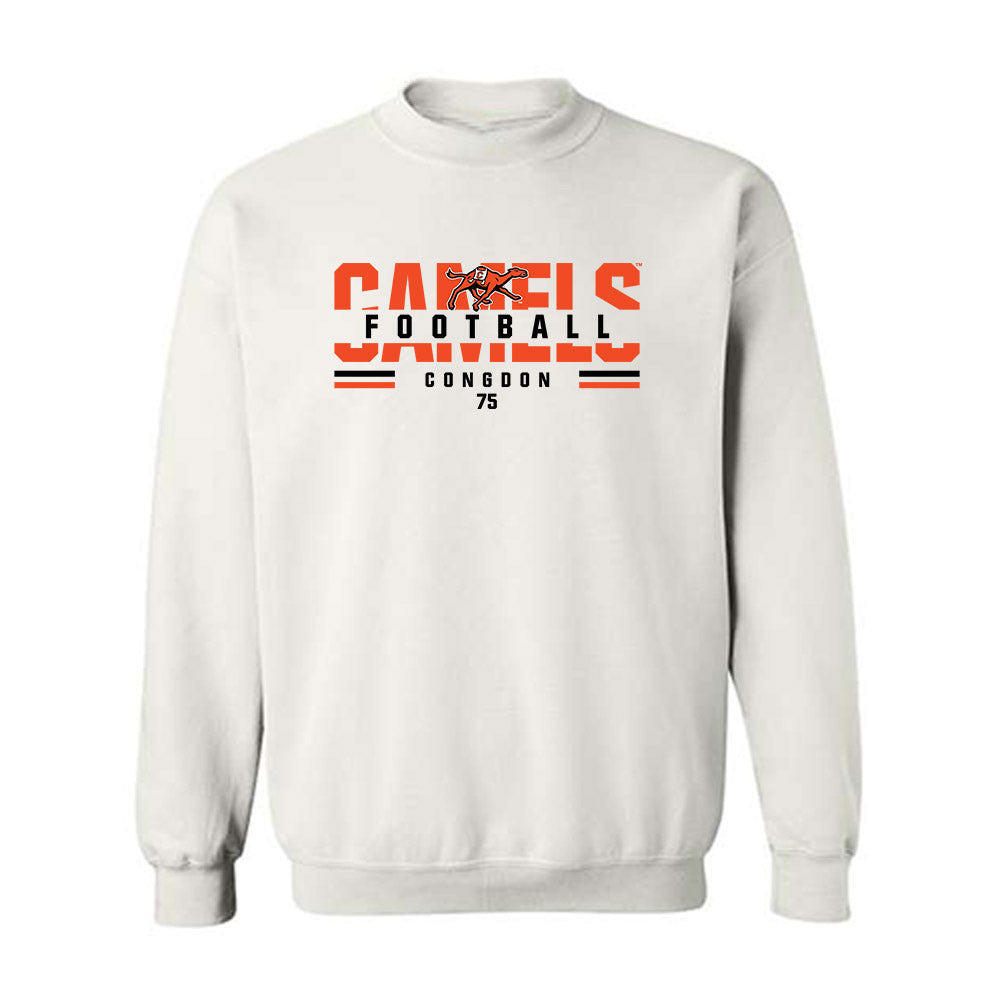 Campbell - NCAA Football : Dylan Congdon - Classic Fashion Shersey Crewneck Sweatshirt-0