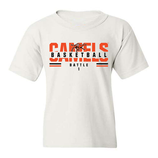 Campbell - NCAA Women's Basketball : Ashleigh Battle - Classic Fashion Shersey Youth T-Shirt-0