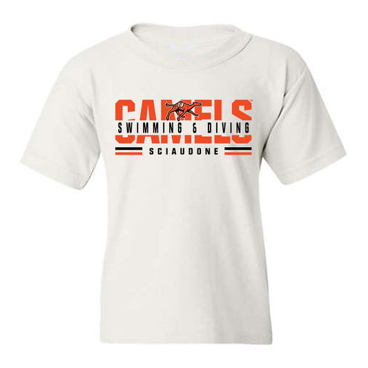 Campbell - NCAA Women's Swimming & Diving : Gaby Sciaudone - Classic Fashion Shersey Youth T-Shirt-0