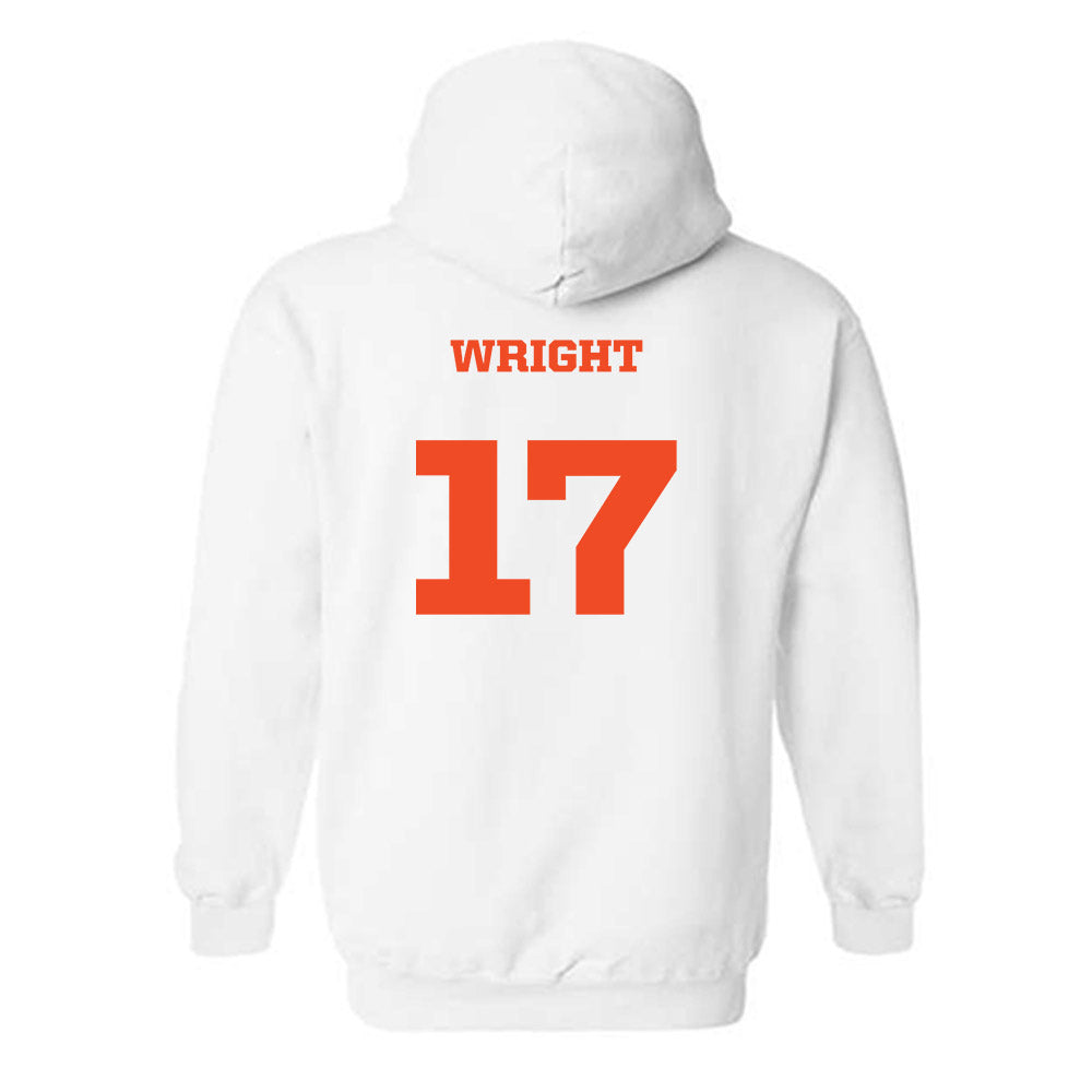 Campbell - NCAA Men's Soccer : Skyler Wright - Replica Shersey Hooded Sweatshirt-1