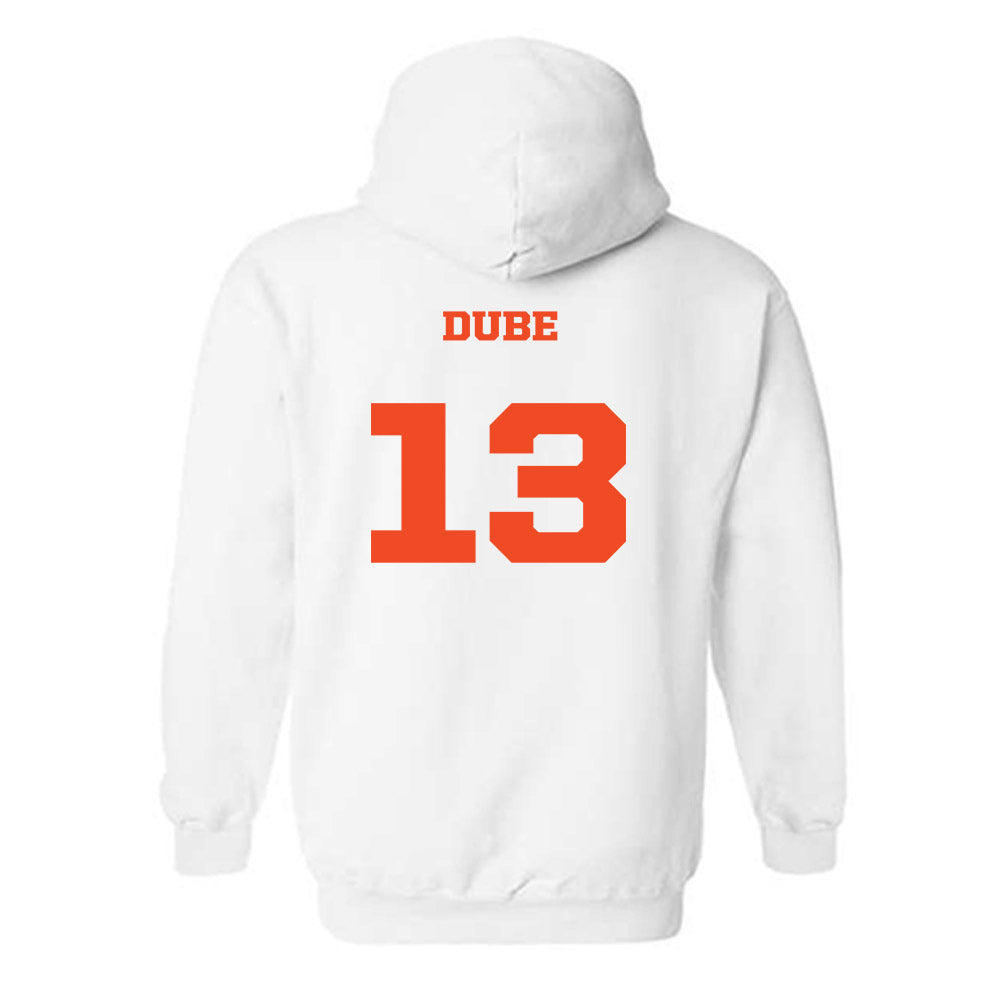 Campbell - NCAA Men's Soccer : Kananelo Dube - Replica Shersey Hooded Sweatshirt-1