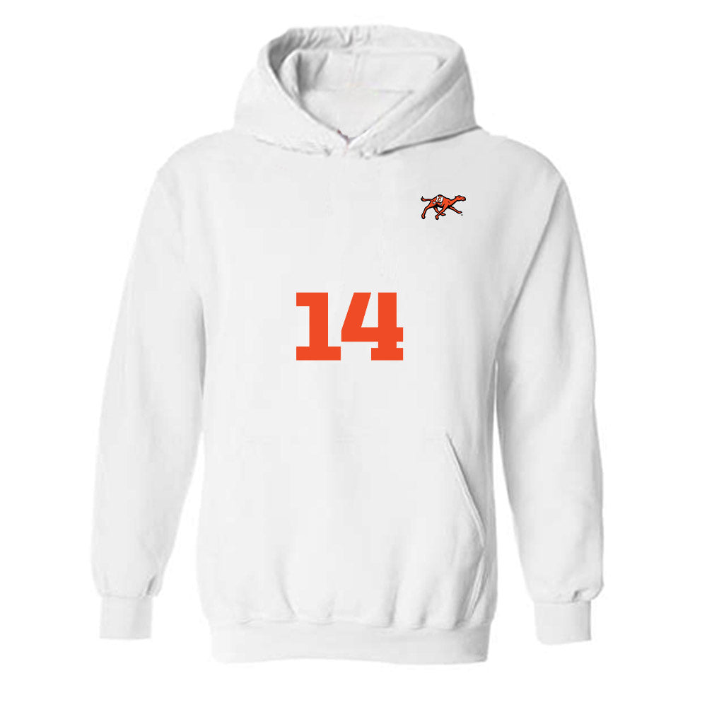 Campbell - NCAA Men's Soccer : Sam Sery - Replica Shersey Hooded Sweatshirt-0
