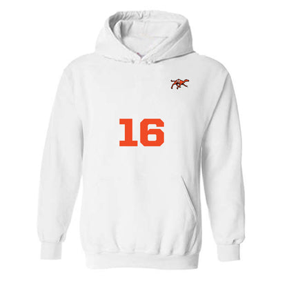 Campbell - NCAA Women's Soccer : Olivia Vandre - Replica Shersey Hooded Sweatshirt