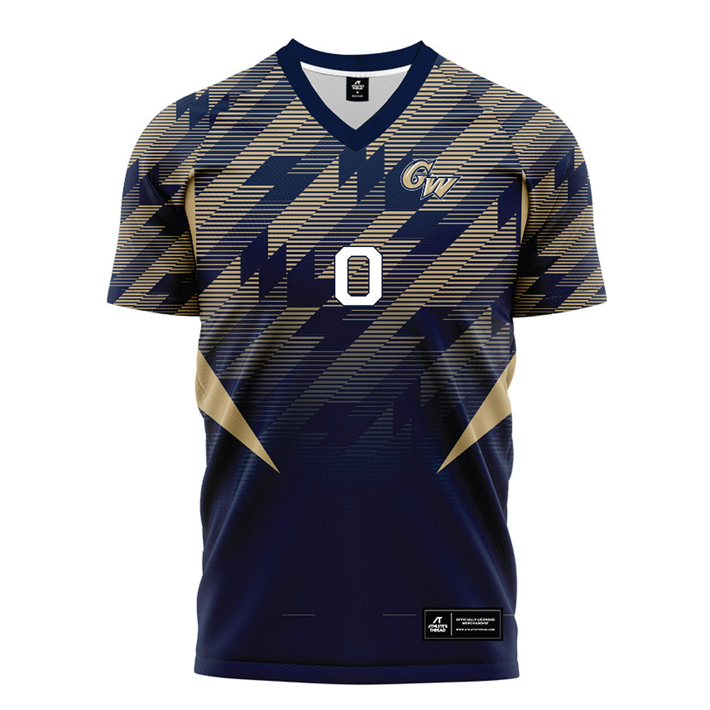 GWU - NCAA Men's Soccer : JP martin - Navy Soccer Jersey-0