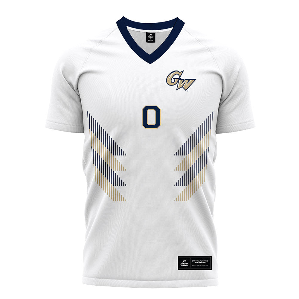 GWU - NCAA Men's Soccer : JP martin - White Soccer Jersey-0
