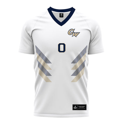 GWU - NCAA Men's Soccer : JP martin - White Soccer Jersey-0