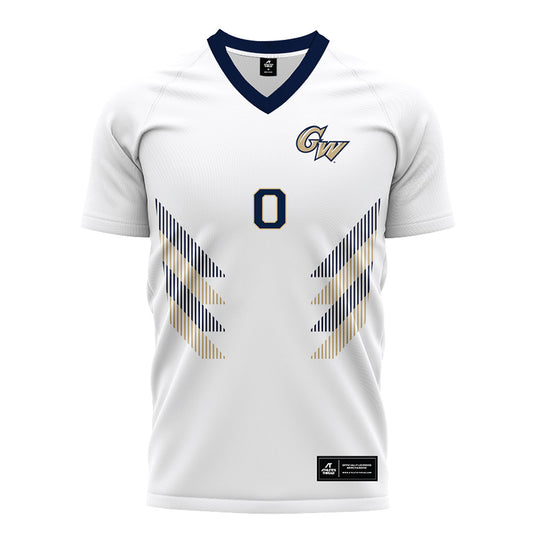 GWU - NCAA Men's Soccer : JP martin - White Soccer Jersey-0
