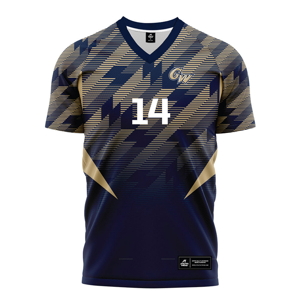 GWU - NCAA Women's Soccer : Kate McGrath - Navy Soccer Jersey-0